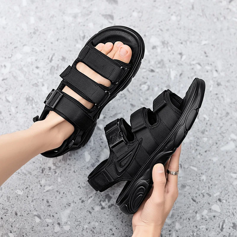 Brand Hot Summer Men\'s Sandals Outdoor Mesh Sandals Soft Clogs Men Sandals Slides Handmade Sandal Roman Outdoor Slippers