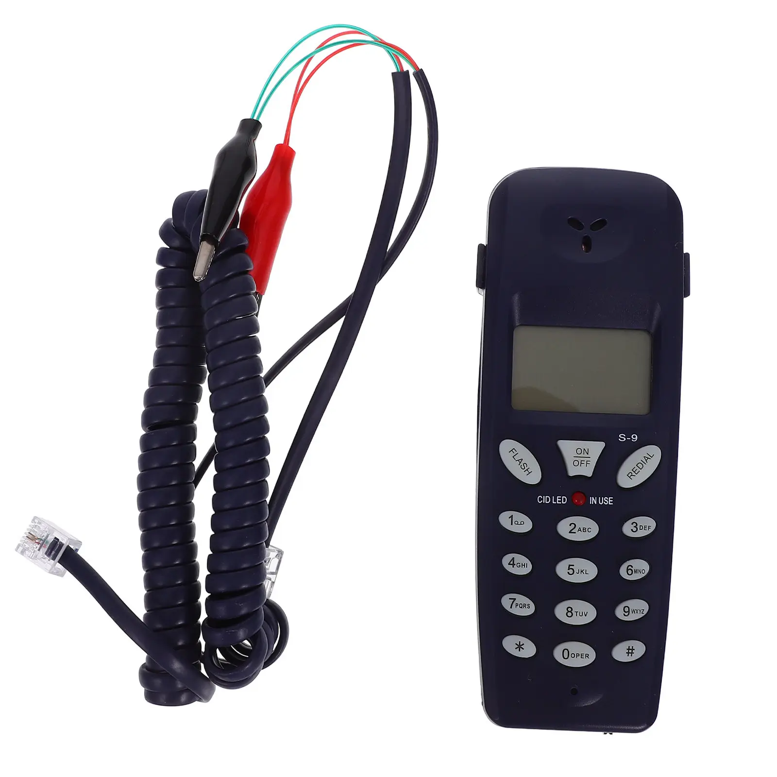 Corded Phone Id Telephone Tester LCD Display Accurate Call Info Caller Home Office Phone Tester