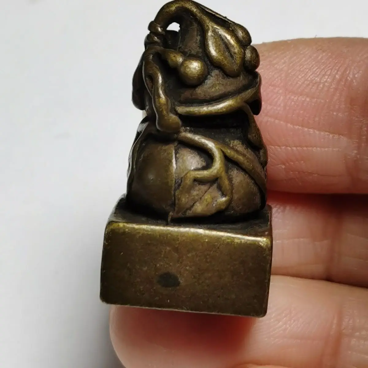 Gourd Seal Stamp Statue Sculpture Figurines Home Garden Decoration Statues