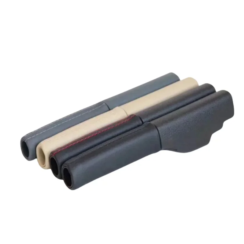 غطاء مقبض فرامل اليد الجلدية لسيارة VW Jetta GLI Golf 5 6 Rabbit GTI MK5 6 EOS 1K0711461A 1KD 711 461 ملحقات السيارة #2