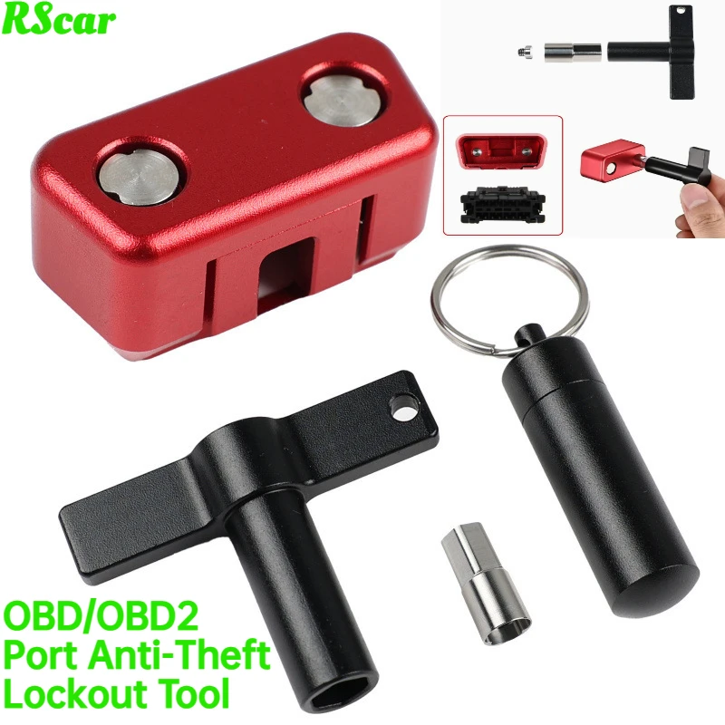 Best OBD2 Port Anti-Theft Lockout Tool OBD Port Protector for Car SUV Truck OBD Lock Anti Theft Protector for All 1996+ Vehicles