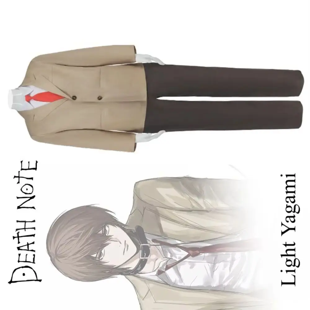 Japanese Popular Anime Death COS Cosplay Costume Carnival Set Campus Halloween Christmas Gift Neutral Suit Tie Belt Shirt
