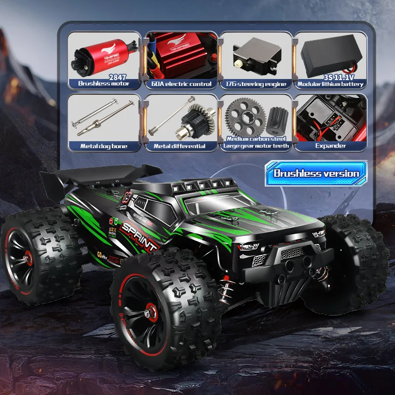 9522 PRO 1:16 RC Auto Borstelloze 85KM/H Hoge snelheid Vierwielaandrijving Off-road Drift Professionele Raceauto Jongens Speelgoed VS 16101 PRO