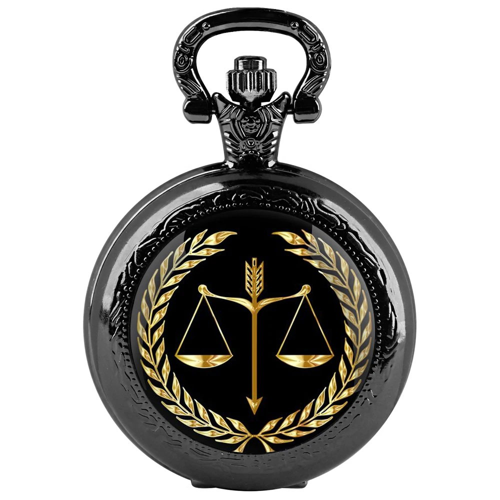 

Justice Emblem Quartz Pocket Watch - Legal Authority Glass Dial