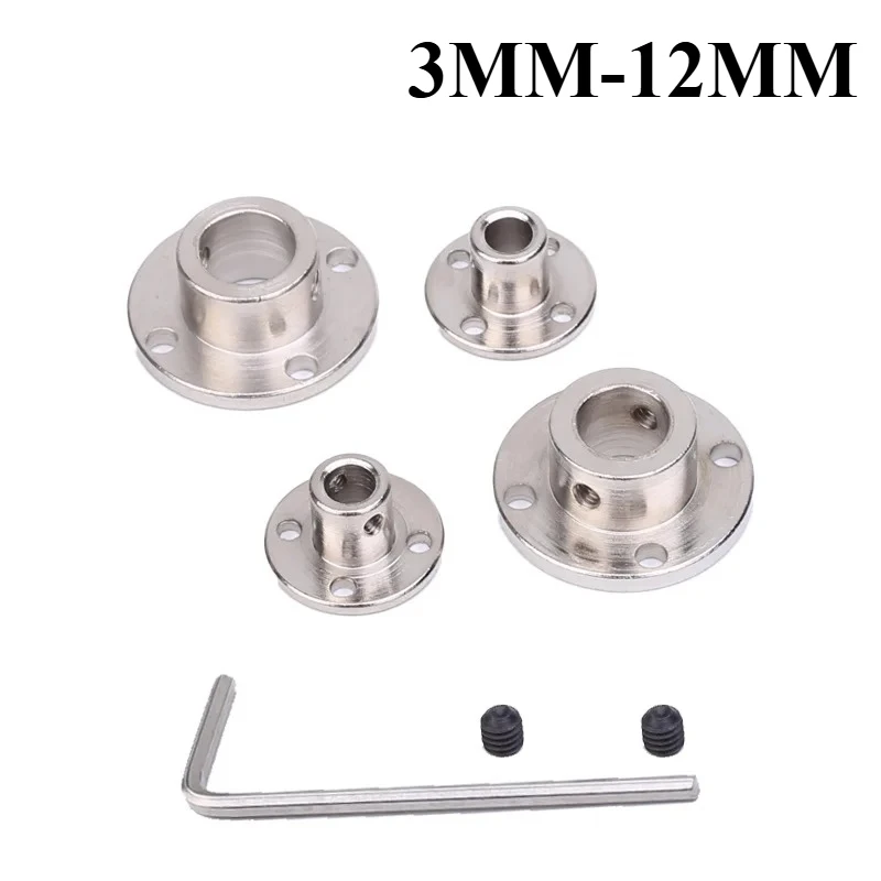 1 pièces 3MM5MM6MM8MM10MM12MMflange d'accouplement bride rigide haute dureté métal couplage bride arbre de guidage axe optique Support moteur