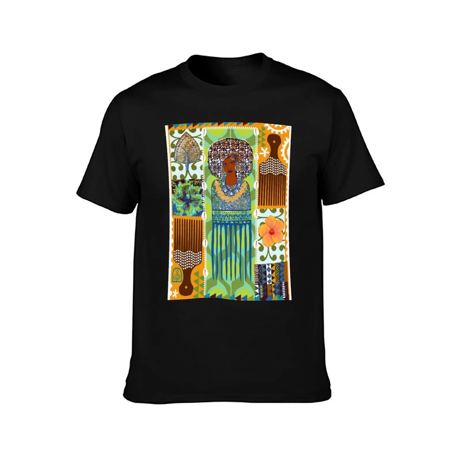 Ailan Orman Tings (Island Woman Things) by Sharon Phineasa T-Shirt, Summer Casual Cotton Tee, Oversized Streetwear Tops