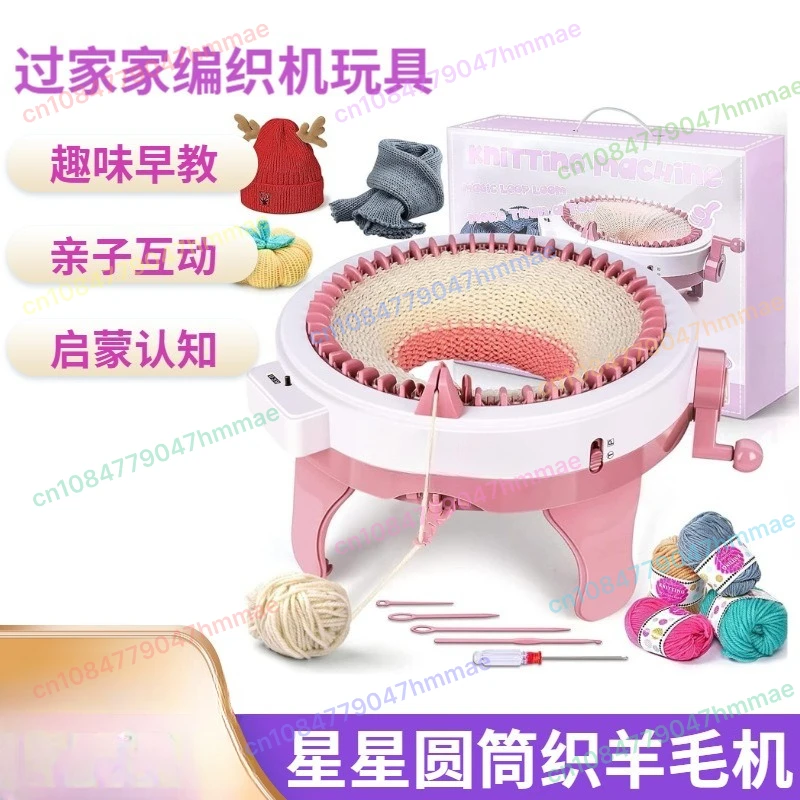 

Knitting Machine 48 Needles Dual Mode Knitting Wheel For Socks Scarf Hats For Adults Children Xmas DIY Gift Hand Woven Machine