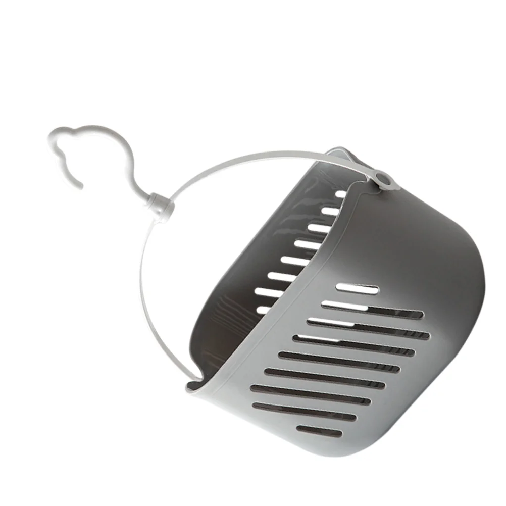 

Kitchen Hanging Basket Storage Shower Plastic with Hook Wall Drainer Rack Hanger Holder