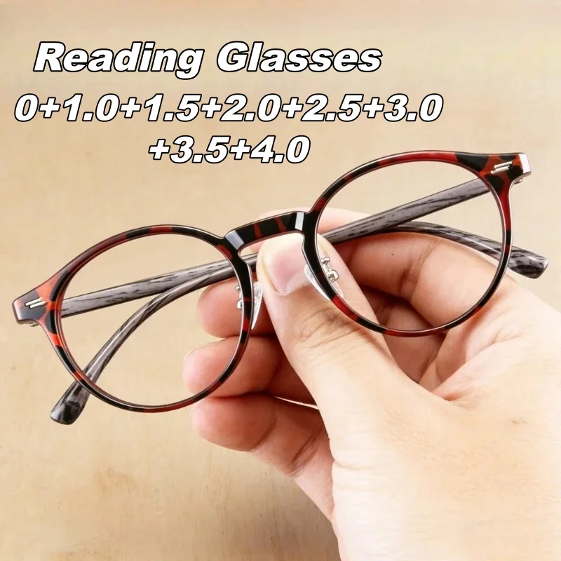

Retro Small-Frame Round Presbyopia Glasses Women's INS Style High-Quality Reading Glasses Unisex Blue Light Blocking Goggles