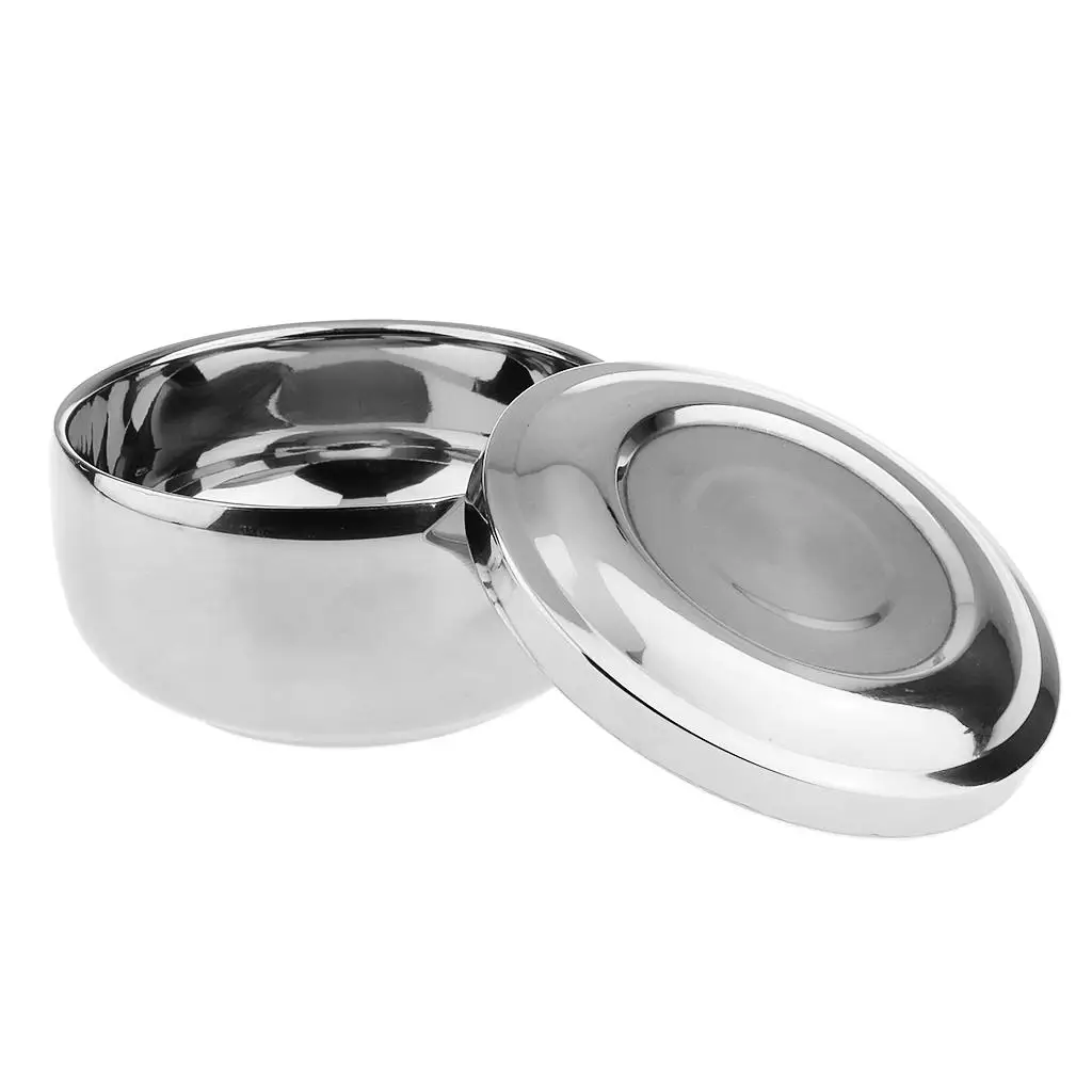 Stainless Steel Shaving Soap Dish with Lid Shaving Dish Soap Dish