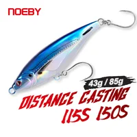 Noeby-señuelo de pesca Stickbait hundido, 115mm, 43g, 150mm, 85g, señuelo tipo lápiz de fundición larga, cebo Artificial para Señuelos de Pesca de agua salada