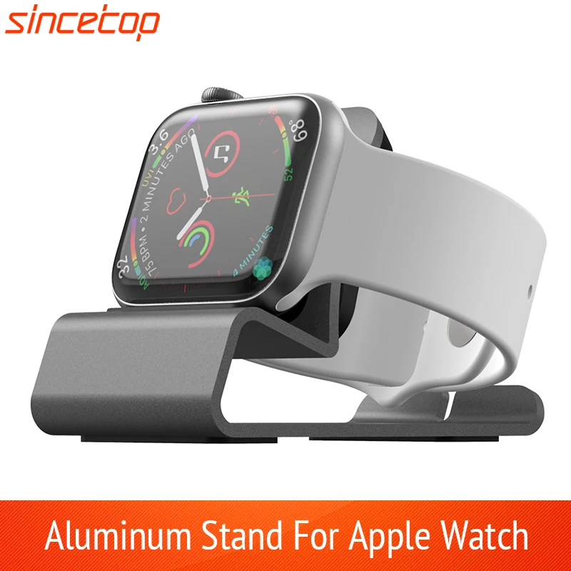 Aluminum Charger Stand for Apple Watch Ultra 1 2/9/8/7/6/5/4/3/2/AirPods Dock Station Silicon Desktop Charging Holder Nightstand