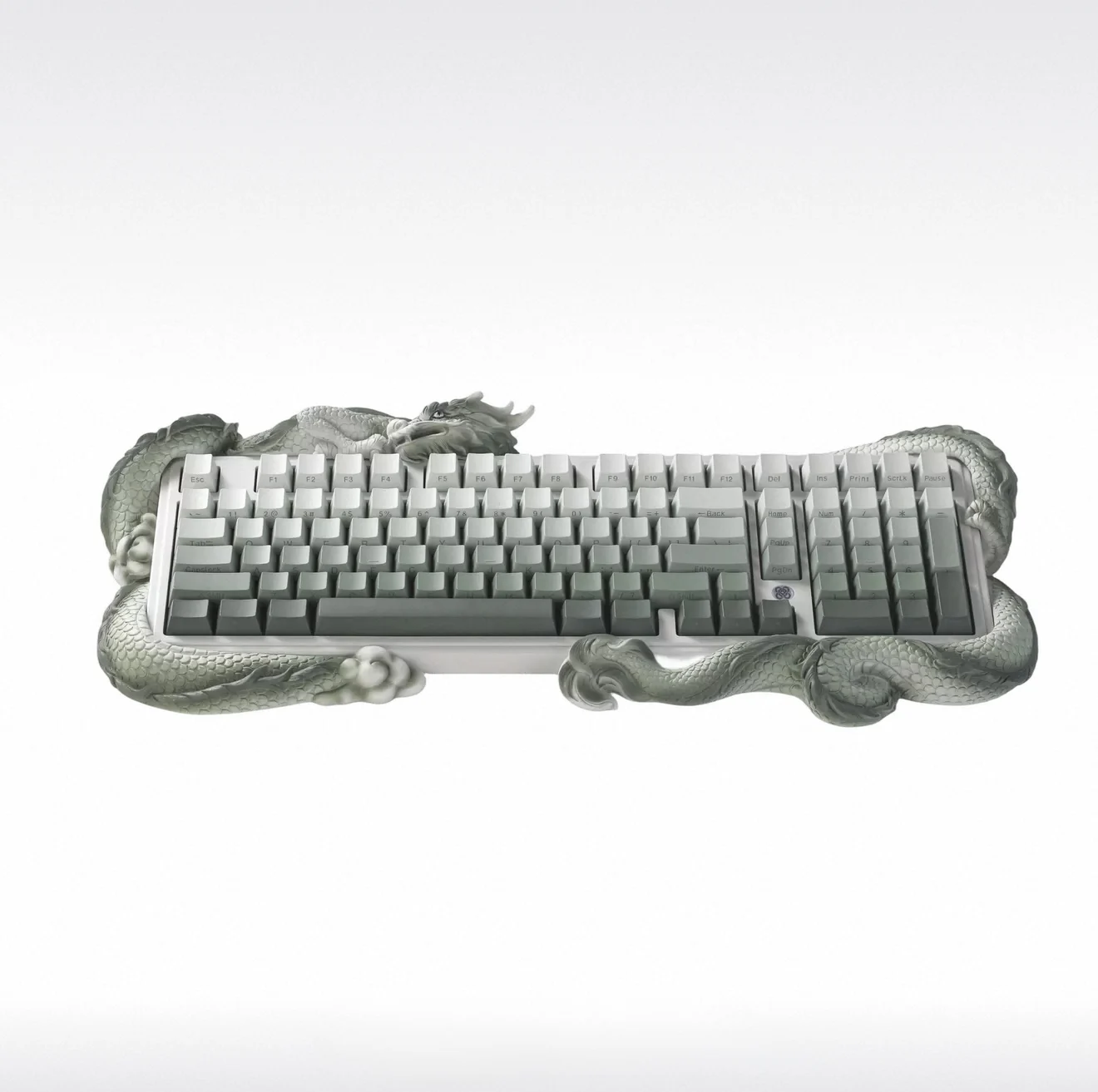 Mijin Lingrui Xuanmo Longyin Chinese-style Mechanical Keyboard, Three-Mode Gaming and Office Use.