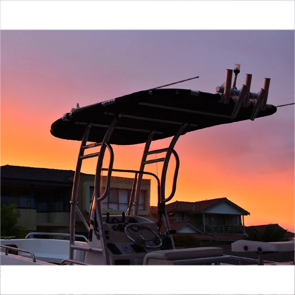 Dolphin 5 Rod Holders Fishing Console Boat T Top Rod Holder Rocket Launcher White Coated Black Coated Anodized Available
