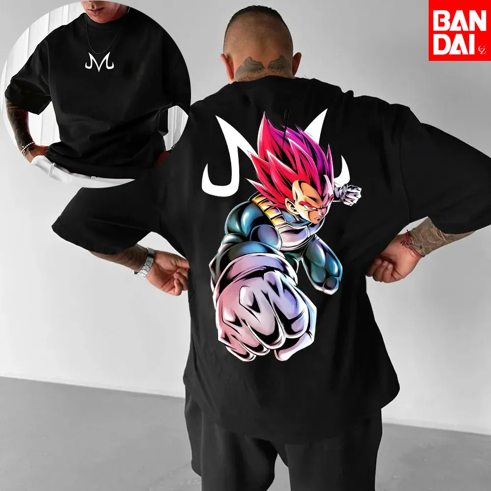 

2026 Summer Y2k Dragon Ball Oversized Men's T-Shirts Women Cotton Short Sleeve Tee Casual Streetwear Unisex Top Anime Inspired