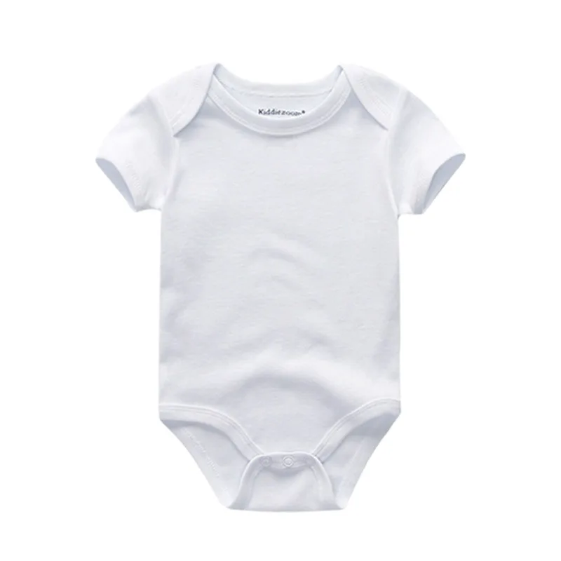 Kiddiezoom Four Seasons 1 PCS Solid Unisex Baby Boy Girl Bodysuits Soft 100%cotton Newborn Onesies Infant clothes