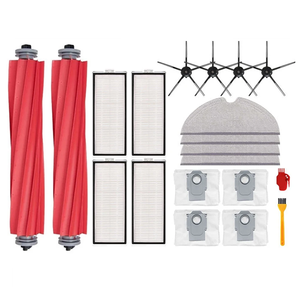 샤오미 Roborock Q7 Max,Q7 Max +,Q7 Plus,T8 Hepa 필터 로봇 진공 청소기 부품, 메인 사이드 브러시 걸레 천 먼지 봉투