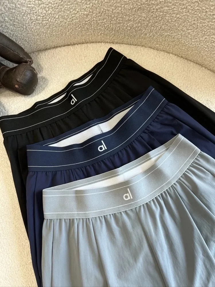 

Women's High Waist Quick Drying Breathable Yoga Pants Fashion Solid Loose Wide Leg Casual Sports Summer New