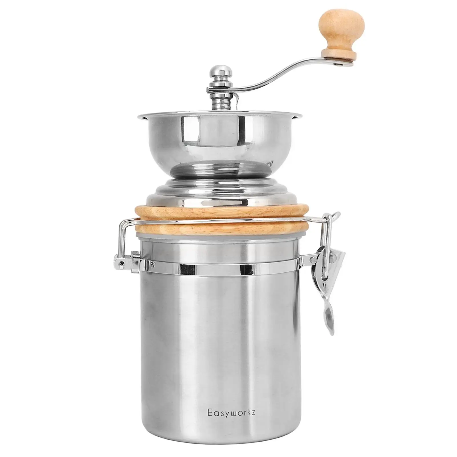 

Portable Hand Coffee Grinder with Removable Crank, Adjustable Coarse & Fine Grinding for Home & for office Use