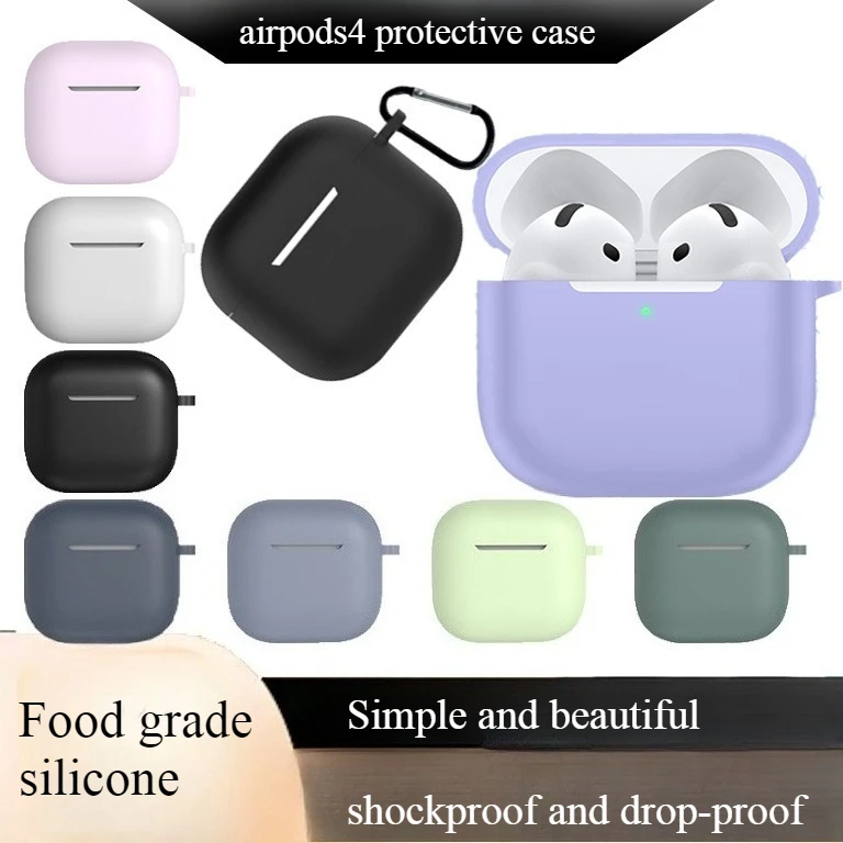 

Suitable for Apple Earphone Cover Airpods4 Earphone Shell Protective Cover Bluetooth Earphone Silicone Protective Case