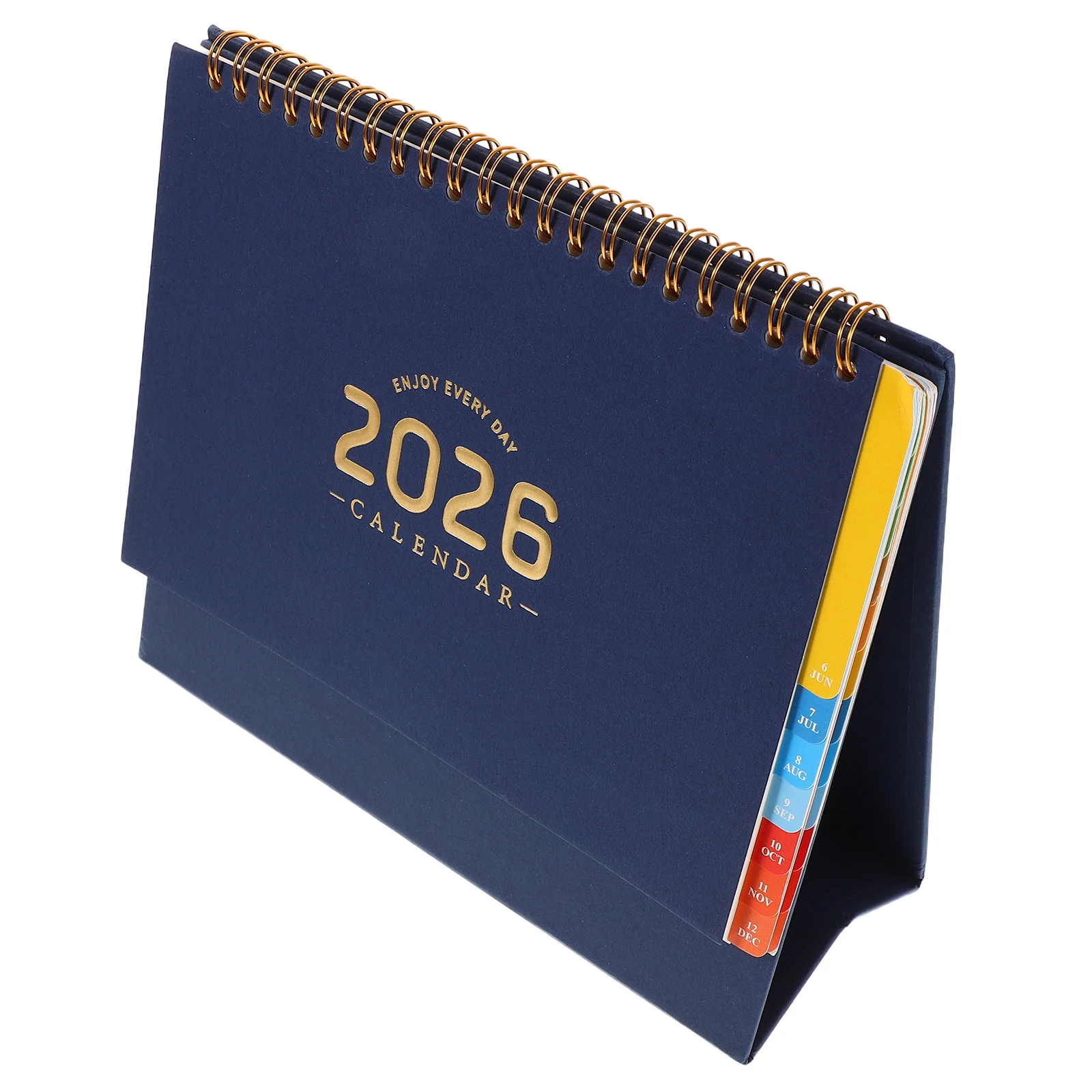 

Desk Calendar 2026 Standing Flip Minimalist Design Twin-Wire Binding Desktop Organizer Daily Weekly Planner Desktop Calendar