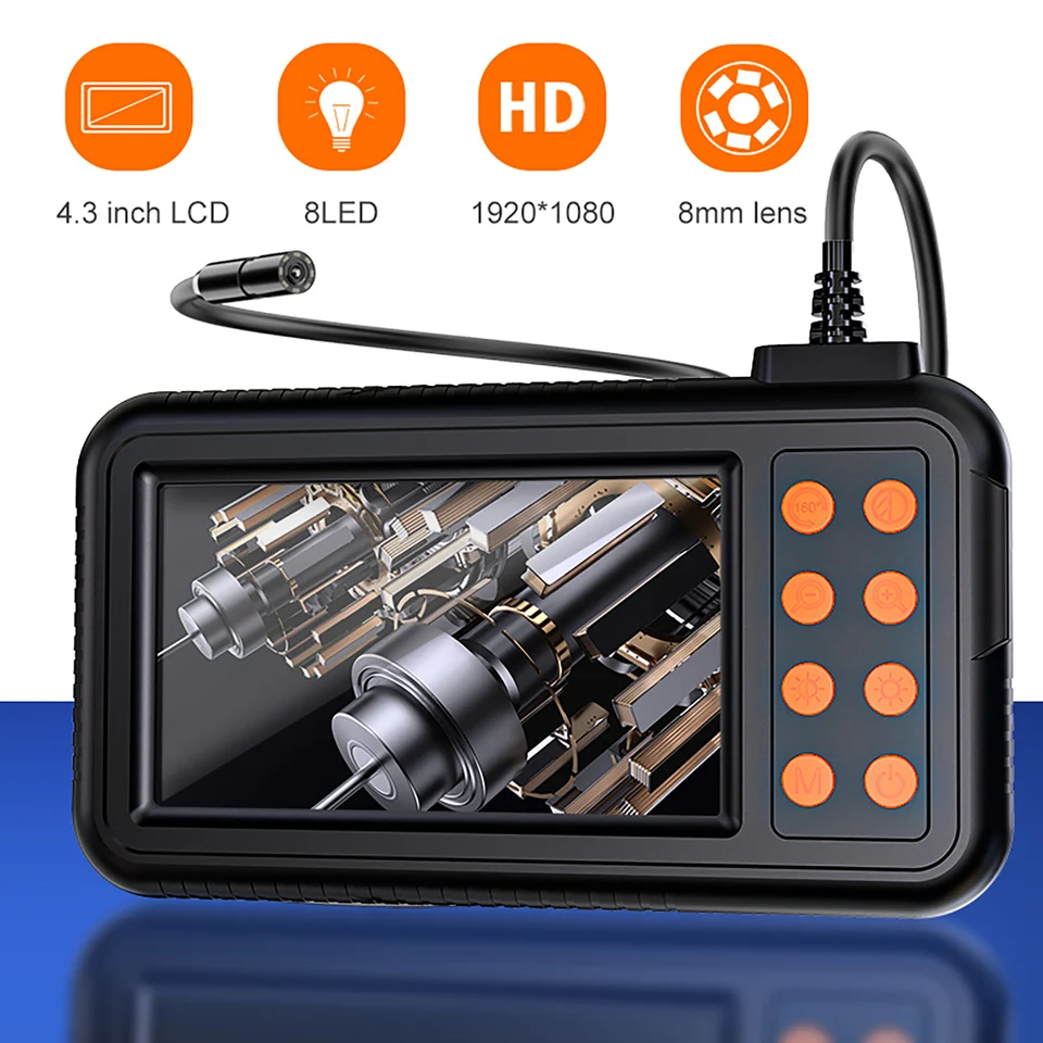 HD Endoscope Camera with 4.3 Inch LCD Screen