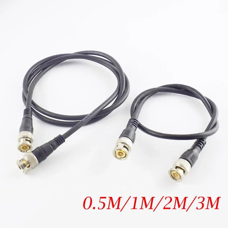 0.5M/1M/2M/3M BNC Male To Male Adapter Cable For CCTV Camera BNC Connector  GR59 75ohm Cable Camera BNC Accessories