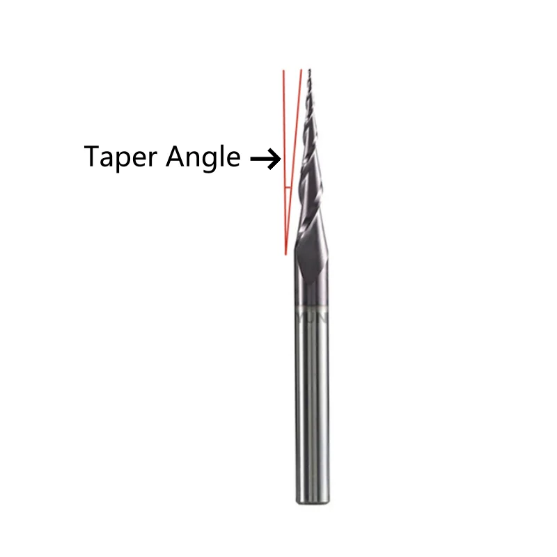 

Cone Milling Cutters Diameter 3.175mm 4mm 6mm 8mm CNC For Wood Metal Mills Engraving Router Bits