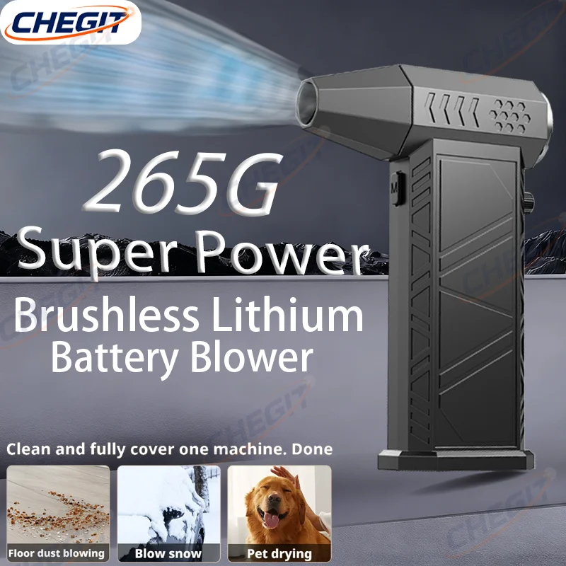 

Violent Fan Brushless Turbo Jet Blower 310000RPM Type-C Charging Powerful Air Vacuum Dust Cleaner with Strong Wind 62m/s