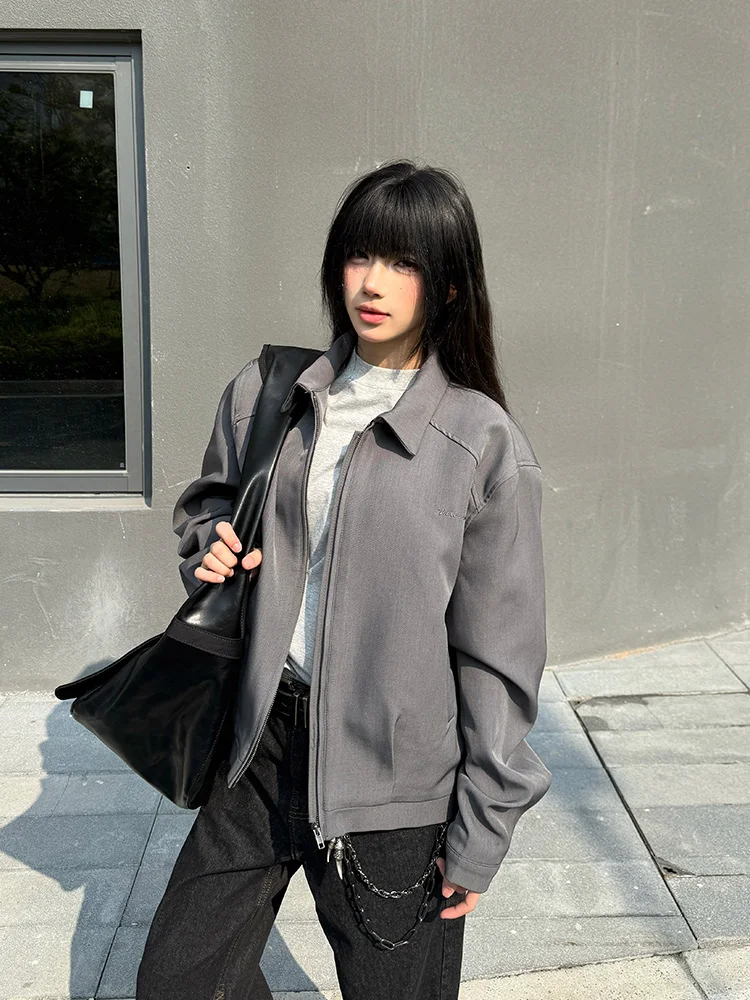 

Neiep American Retro Street Sle Pilot Jaet ex Cool Faionable Универсальная верхняя одежда Длинное пальто с откидным воротником све