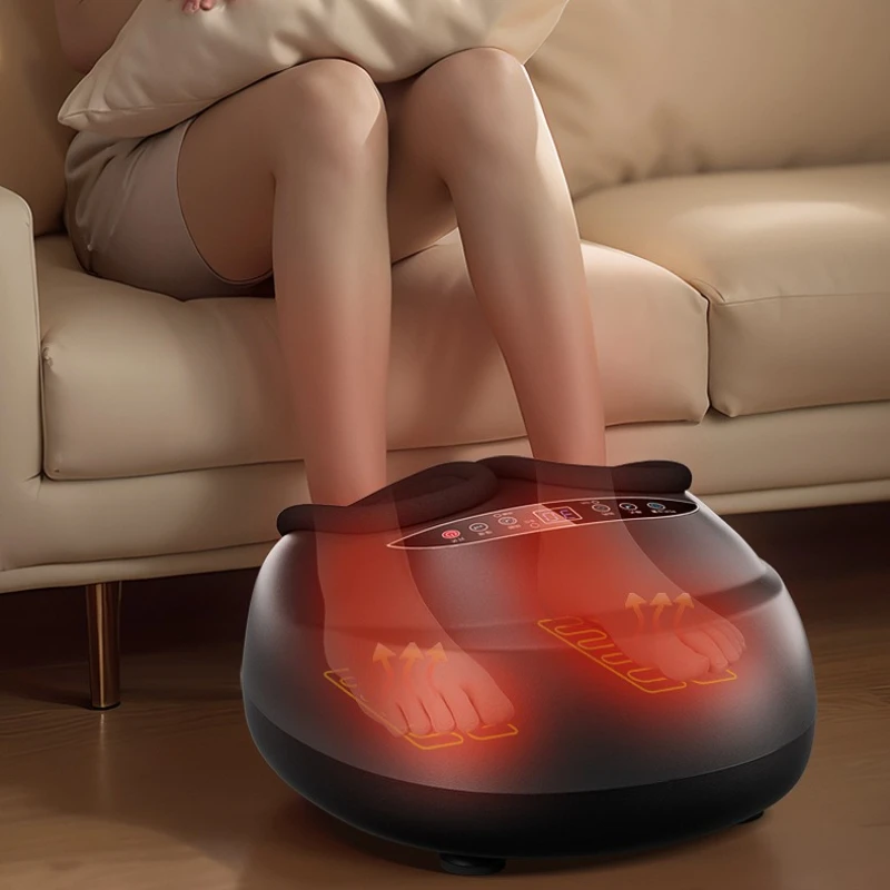 Electric Foot Massager Machine 5 Modes Intelligent Timer Washable Foot Cover Airbag Kneading Hot compress Massage Instrument