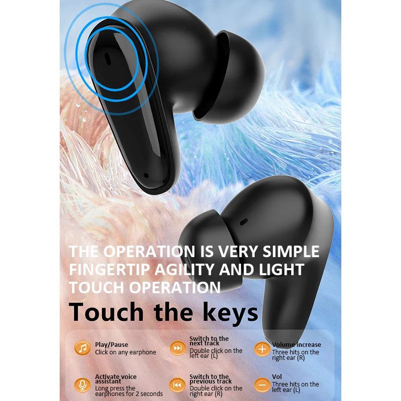 F09 Bluetooth Earphone Excellent Quality Wireless Headphone In-Ear HiFi Headset With Microphone ENC HD-Calling Noise Reduction