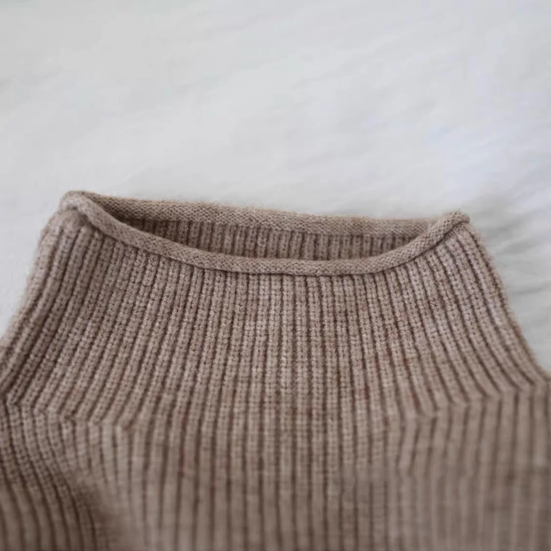 2023 neue Kinder Pullover 1-8T Einfarbig Rollkragen Jungen Stricken Pullover Herbst Winter Mädchen Baby Warme Basis tops Kinder Pullover – Detail 10