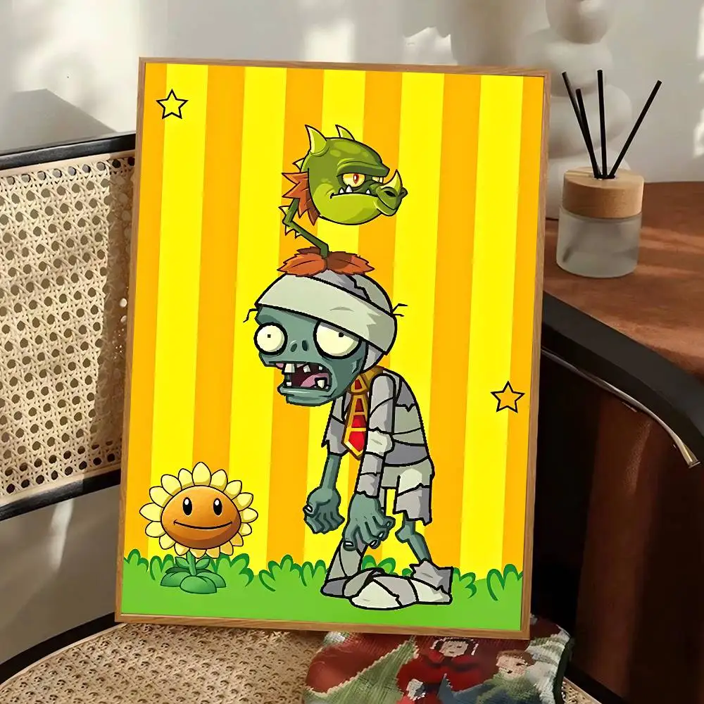 AZNM Plants vs Zombies Game Classic Movie Posters HD Quality Poster Wall Art Painting Study Nordic Home Decor view 4