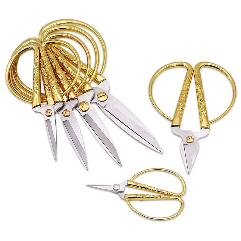 

1PCSewing Scissors Stainless Steel Tailor Scissors Durable Vintage Mini Embroidery Thread Scissors Fabric Cutter Craft Tool