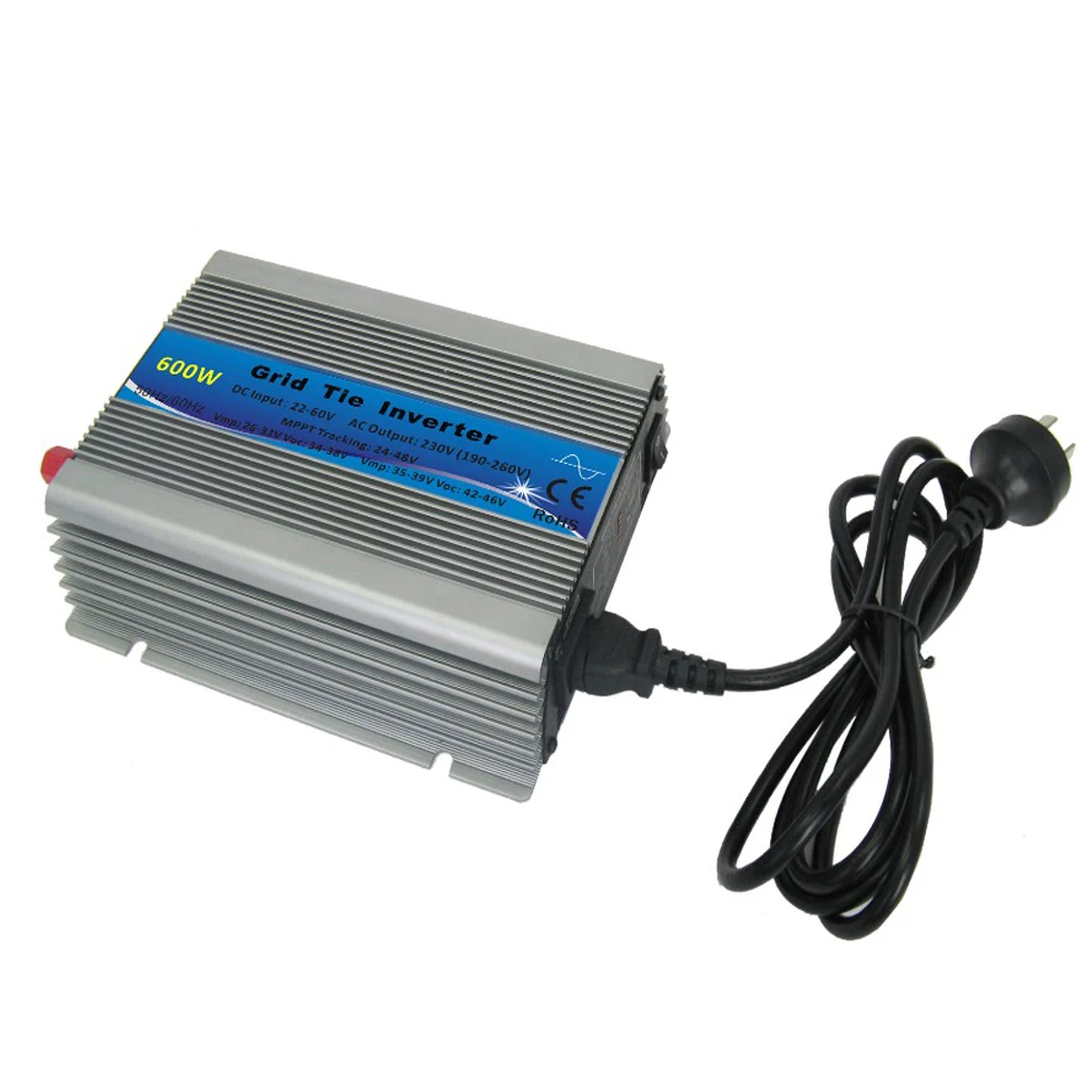 

CE Approved MPPT 600W On Grid Tie Solar Power Inverter Pure Sine Wave 22-60VDC to 110V or 230VAC 600W Micro Grid Tie Inverter