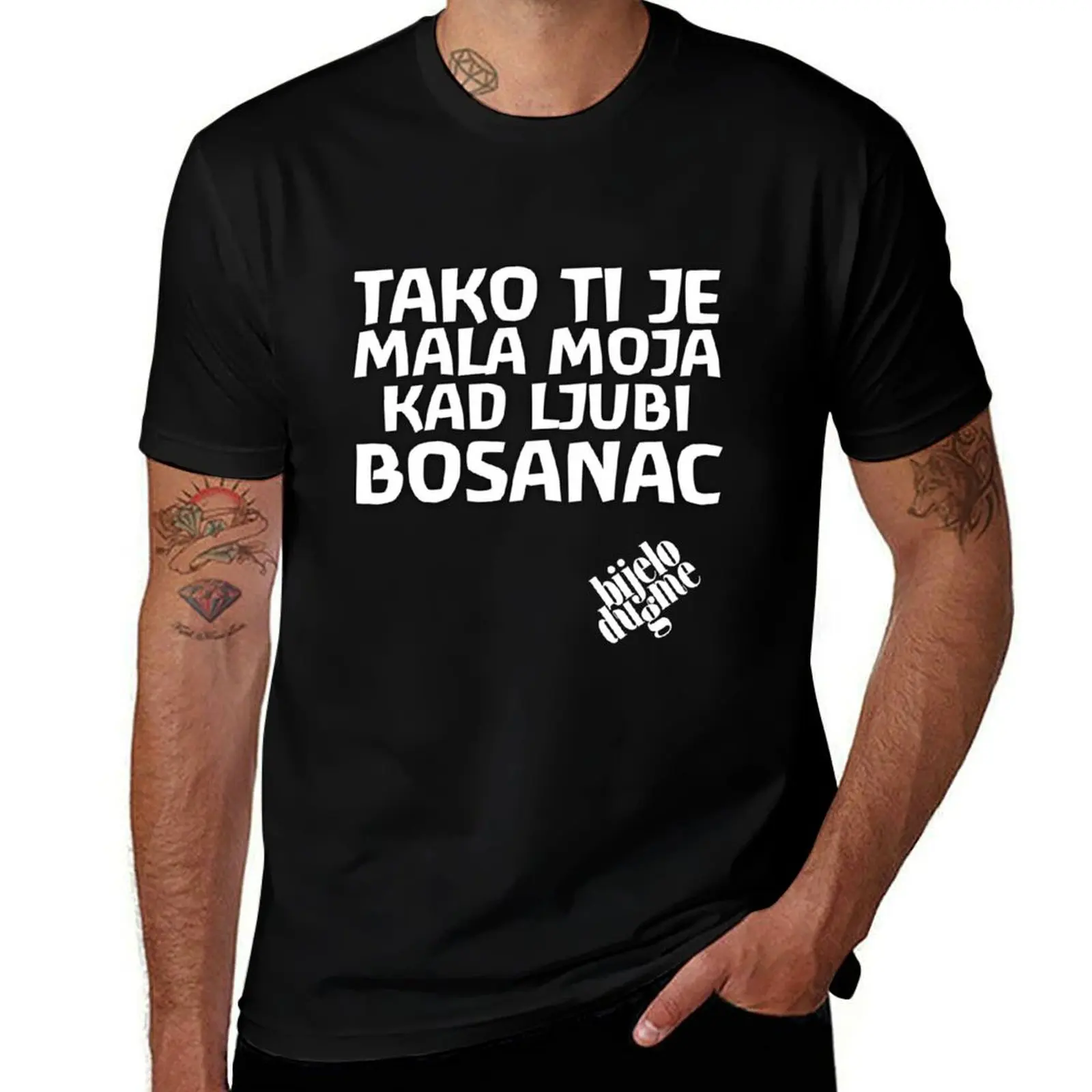 Bosanac Bijelo dugme T-Shirt shirts graphic tees cotton graphic tees summer top summer clothes t shirt men