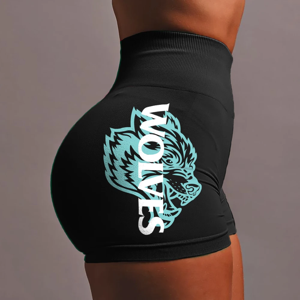 

Darc Wolf Women Sports Shorts Squat Proof High Waist Quality Soft Fitness Tight Women Gym Yoga Darcs Running Pants Shorts