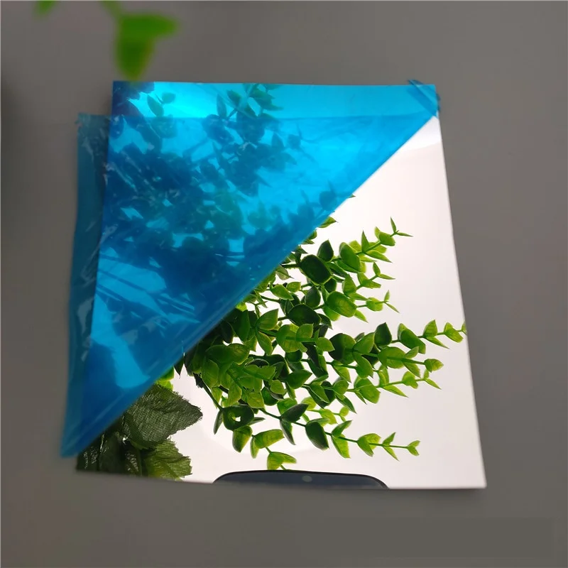 PET Mirror Silver Mirror Carpet Decorative Mirror Film Plastic Electroplating Mirror Soft Reflective Mirror Film Sticker