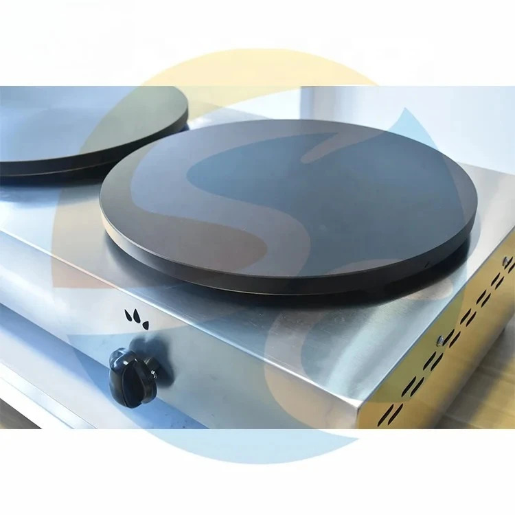 Commercial Pancake Machine, Stainless Steel Non-Stick Plate Crepe Maker for Catering Use