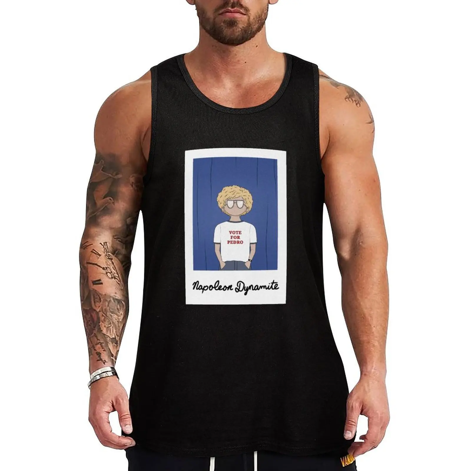 

Napoleon Dynamite Tank Top Muscle fit sleeveless shirt man gym t-shirt Men's Japanese t-shirt