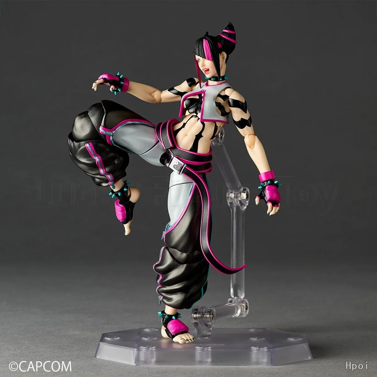 【البيع المسبق】KAIYODO Revoltech مذهلة YAMAGUCHI Treet Fighter 6 Juri Han لعبة نموذج شخصية ألعاب شخصيات الحركة