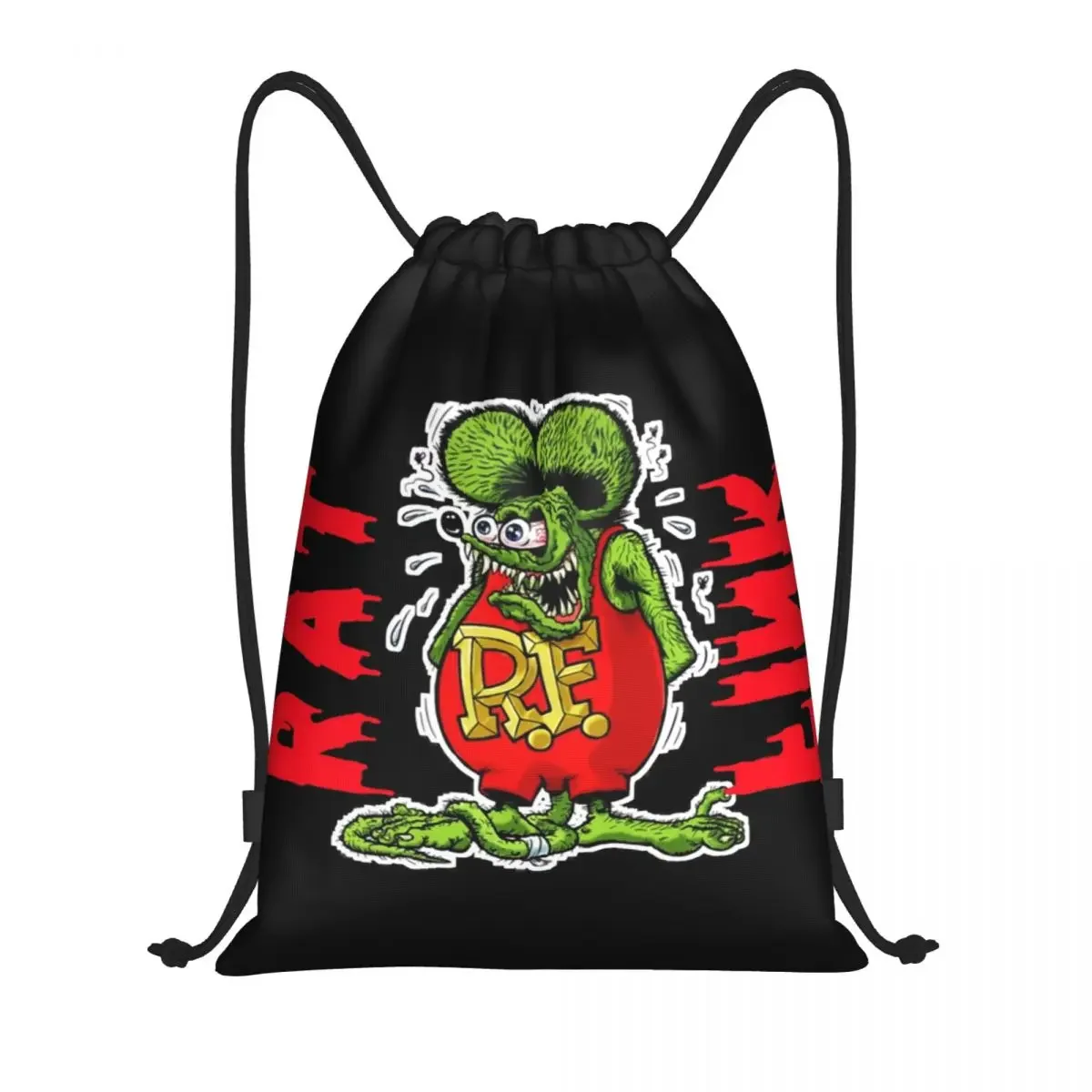 

Рюкзак Rat Fink для мужчин и женщин, тренировочная сумка с мультяшным принтом