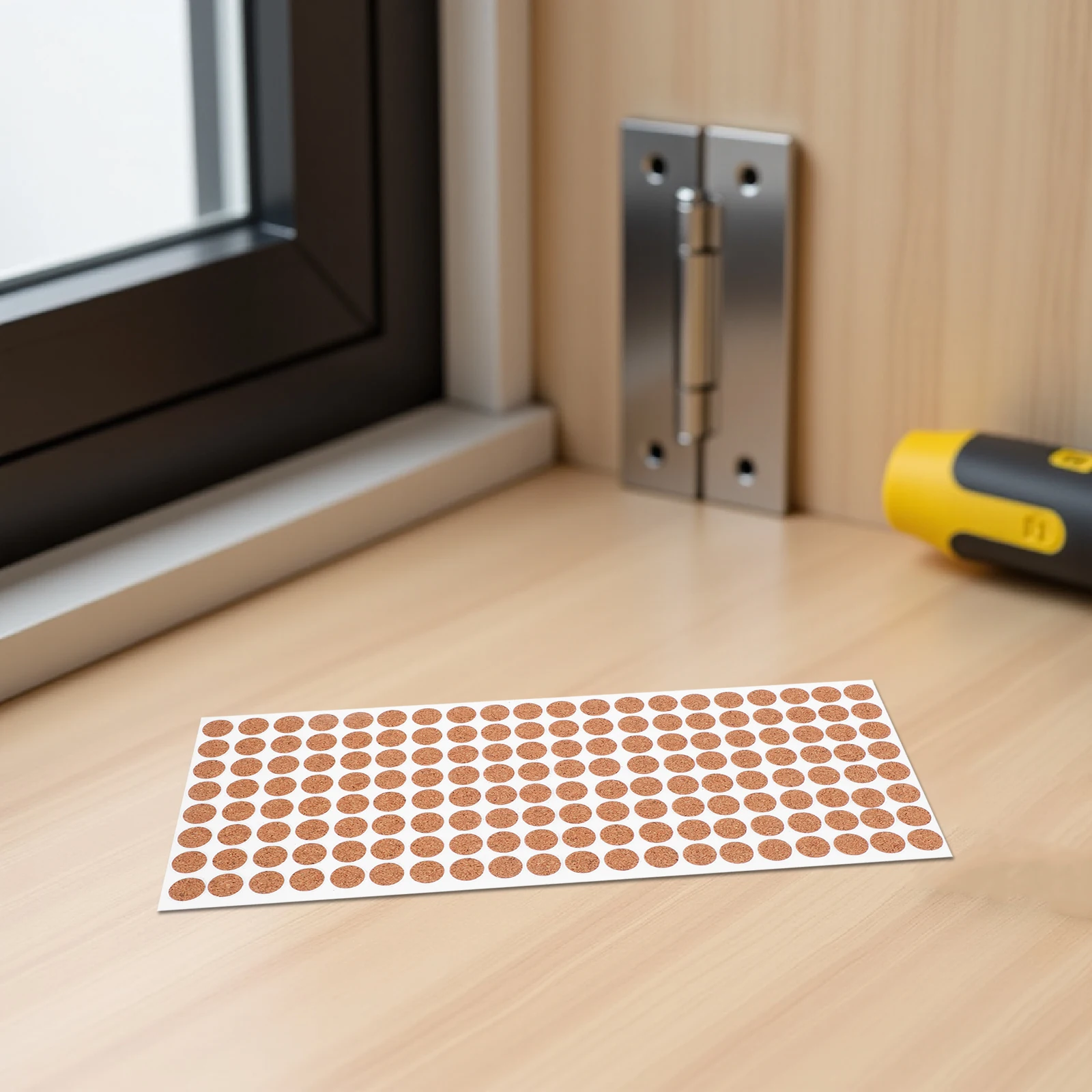 500 قطعة منصات الفلين الناعمة المضادة للانزلاق 10 مللي متر النقاط المستديرة ذاتية اللصق لخزانة أثاث درج الوفير الاهتزاز التخميد الضوضاء #5