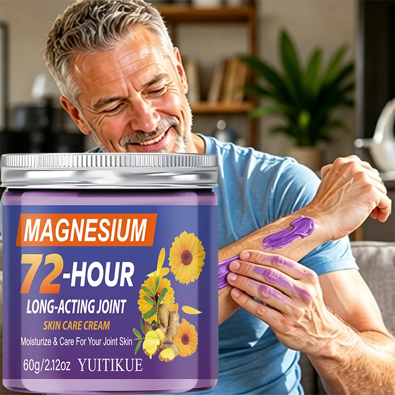 YUITIKUE 72-Hour Long-Acting Magnesium Cream, Gentle Non-Greasy Texture, Hydrating & Protecting Joint Skin All Day