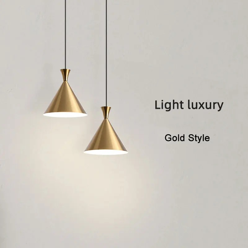 Light Luxury Pendant Light Simple Modern Restaurant Single Head Minimalist Bedside Light Small Pendant Light