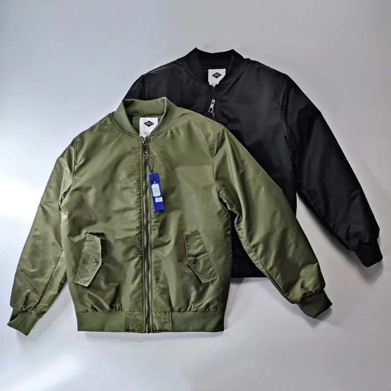 

Легкая хлопковая куртка-бомбер в американском ретро-стиле MA-1 для мужчин, осенне-зимняя, укороченная, водонепроницаемая