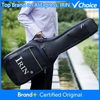 IRIN-funda para guitarra eléctrica, bolsa de tela Oxford impermeable negra, accesorios para guitarra, mochila de almacenamiento de instrumentos musicales