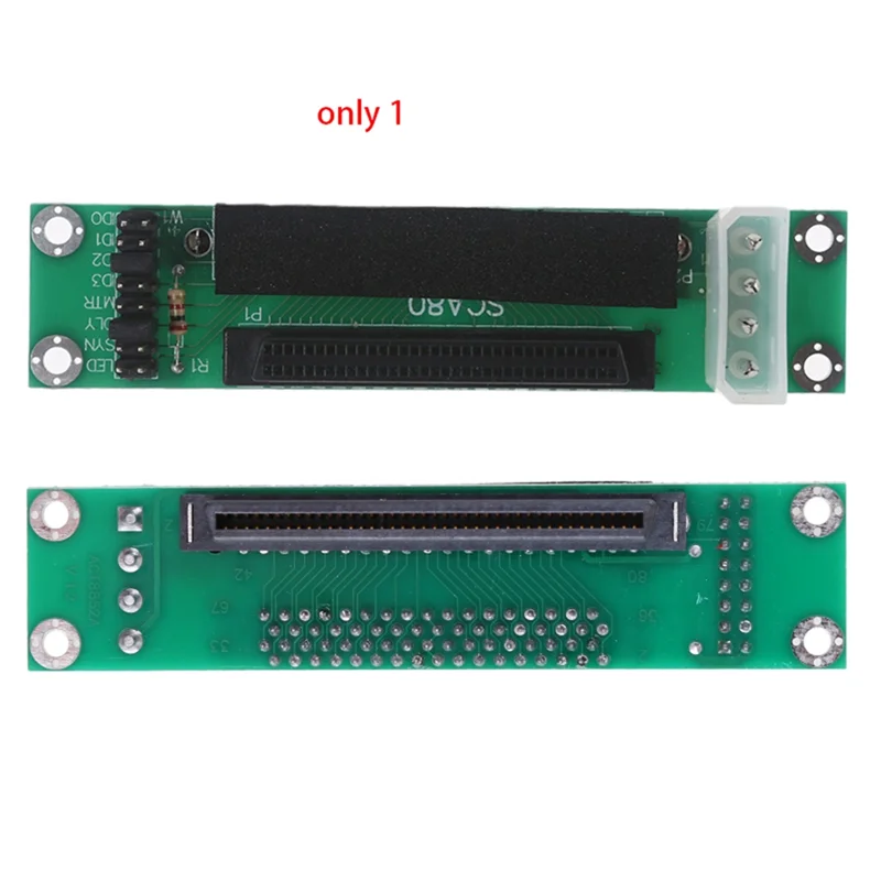 AEE7-SCSI SCA 80 Pin To 68 Pin Hard Disk Adapters Transmit Data Mini PC Spare Parts Converter Cards Repairing Parts