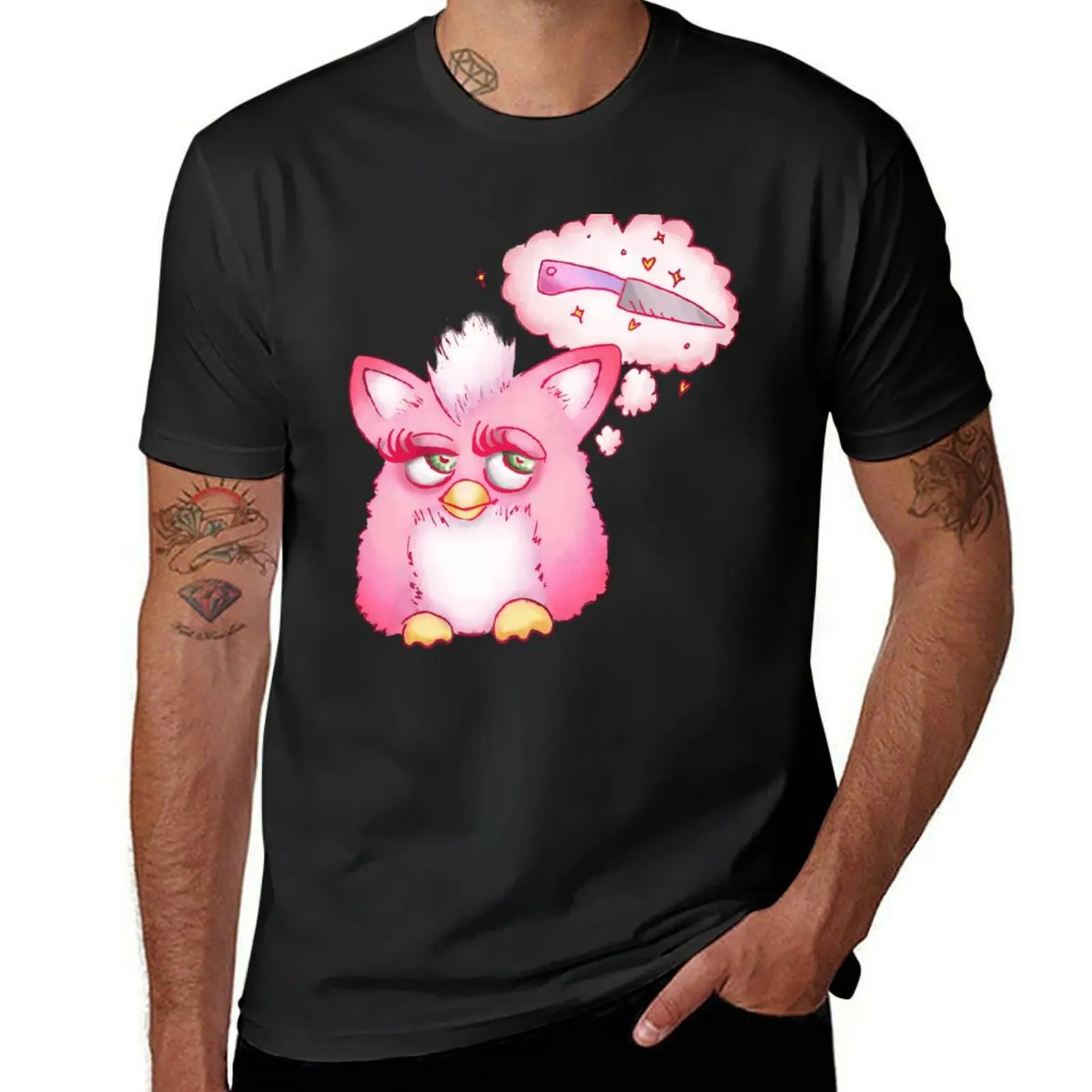 

Furby Thoughts T-Shirt oversizeds Short sleeve tee blanks plus sizes mens champion t shirts